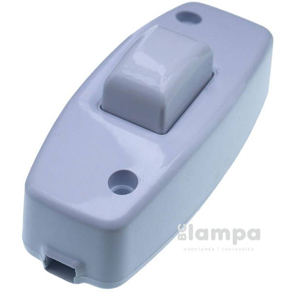 Вимикач Бра клавішний білий TECCO (TA 2021)