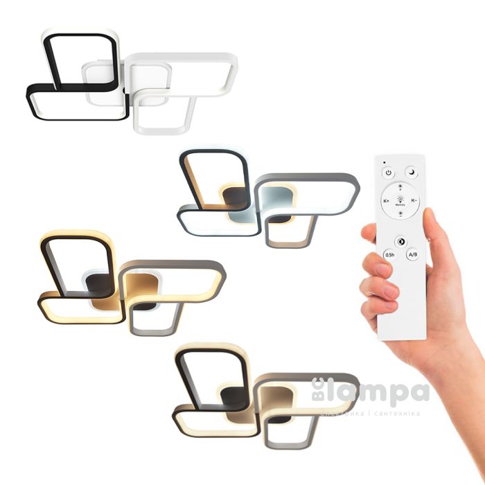 Світильник стельовий VIOLUX SMART INFINITY 90W 520мм 3000-6000K 5000Lm пульт (220380)