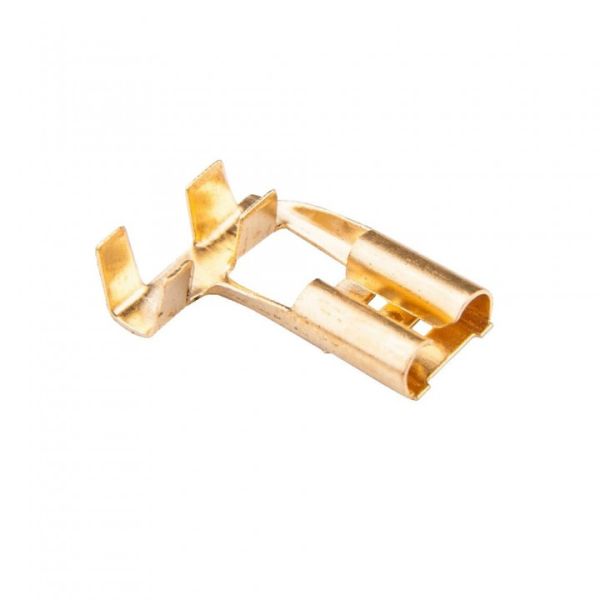 Накінечник- конектор плоский без ізоляції кутовий"мама" DJ6117 6.3B (1,0-1,5/6,3-0,5) (500868/26391)