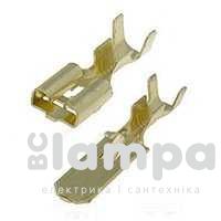 Накінечник- конектор плоский без ізоляції"мама"DJ623 6,3B (1-1.5/6,3-0,5)0,3мм- ціна за 1шт.(500885)