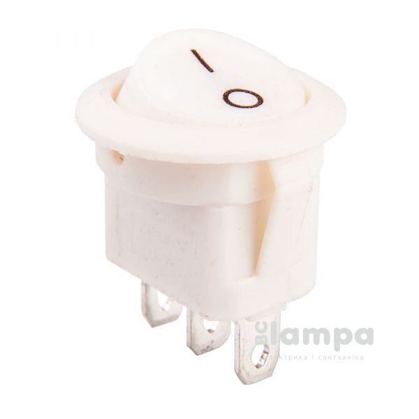 Перемикач клавішний КП - 16 10А/220В белый/белый корпус Ø16mm KSD2 T85 (505394/170062)