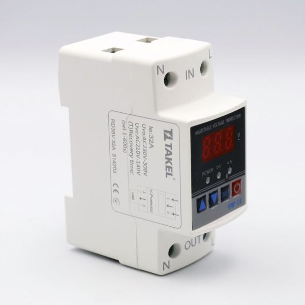 Реле напруги модульне однофазне RD35V 32А TAKEL   	514203