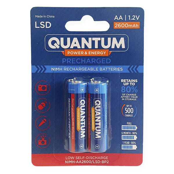 Акумулятор AA QWANTUM Ni-MH 2600mAh з низьким саморозрядом