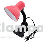 Світильник прищіпка Одеса/Китай E27 рожевий (523122)