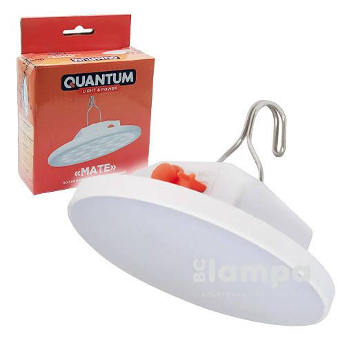 Ліхтар QUANTUM кемпінговий перезарядний Mate LED + micro USB кабель в комплекті (QM-FL3012)