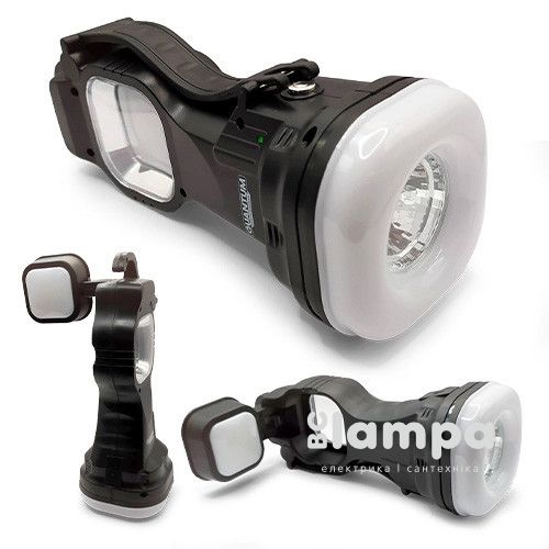 Ліхтар QUANTUM кемпінговий перезарядний Stalker 3W LED + COB solar з USB (QM-FL3020)