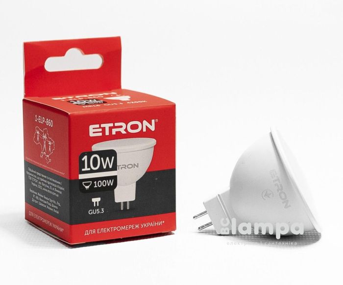 Лампа ETRON LED MR16 10W 4200K GU5.3  Light Power (1-ELP-860)