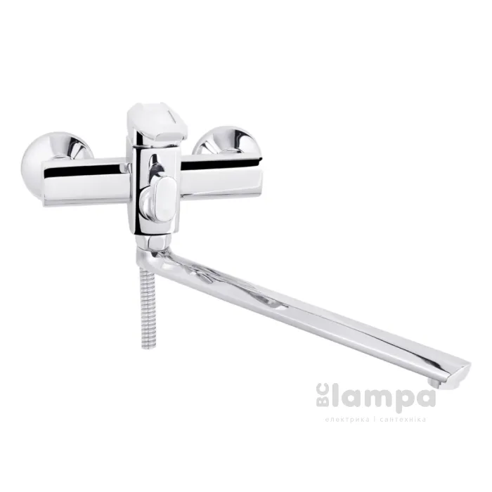 Змішувач KRONER ванна Kante-C070 довгий гусак (CV023580)