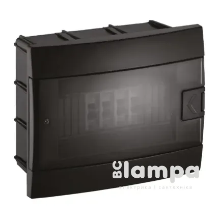 Щиток розполільчий Horoz Elektrik  8 автоматів внутрішній ЧОРНИЙ 600-001-801