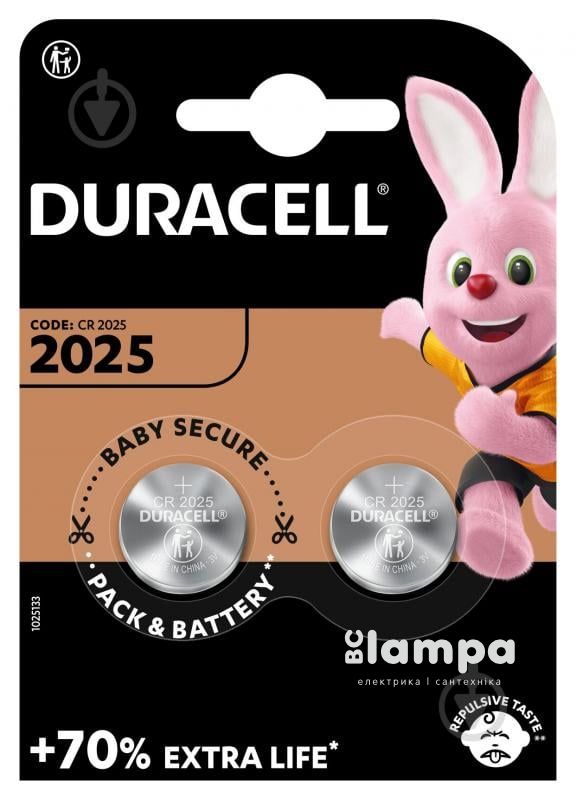 Батарейка CR2025  DURACELL 3V