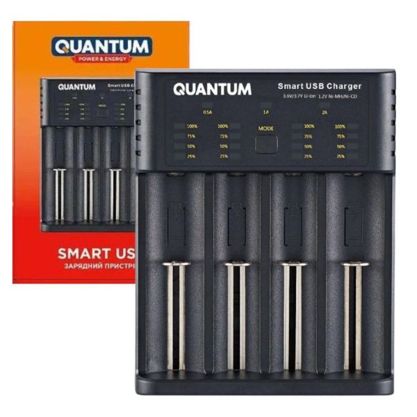 Зарядний пристрій Quantum QM-BC4040 універсальний 4-slot (USB)
