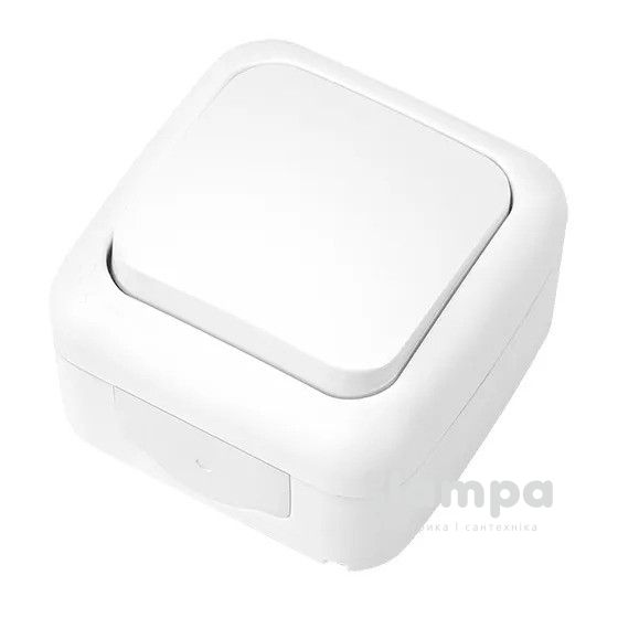 VIKO вимикач 1 кл PALMIYE білий накладний вологозахищений (90555401)