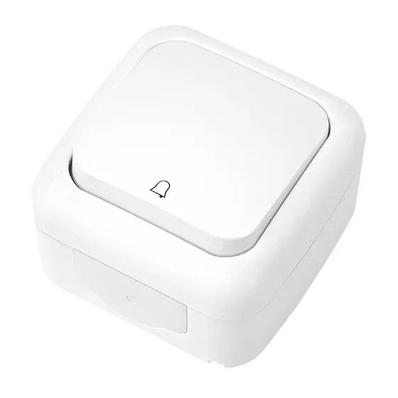 VIKO кнопка звонка PALMIYE белая накладна (90555406)