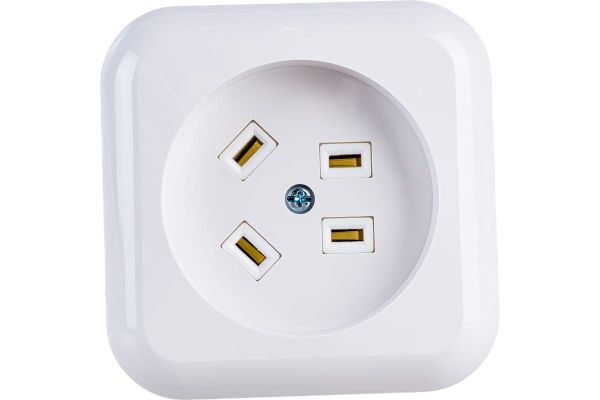 Силова розетка Bylectrica 380В, внутрішня, біла (РС32-004)