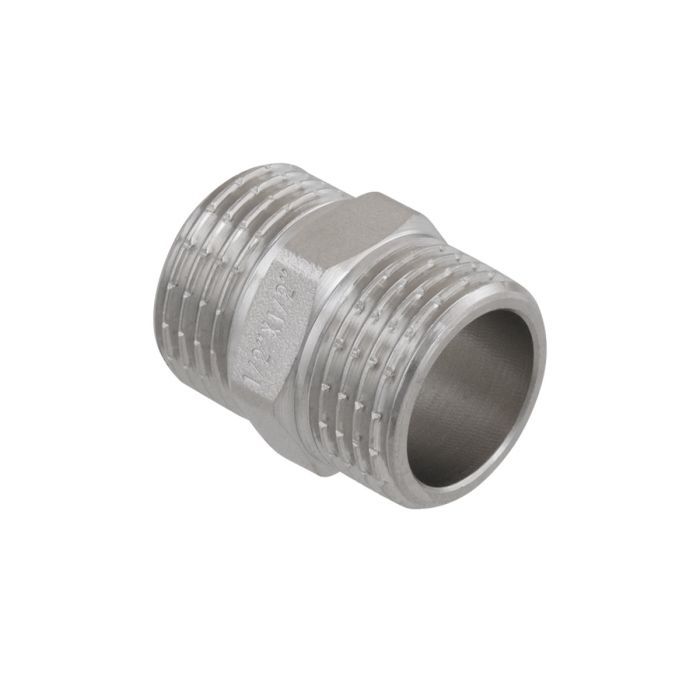 Ніпель 1/2"х1/2" НН RAFTEC DN15*15 нікель (51901)