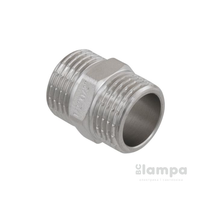 Ніпель 1/2"х1/2" НН RAFTEC DN15*15 нікель (51901)
