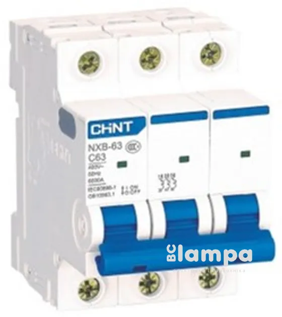 Автоматичний вимикач CHINT NXB-63 3P, С16 (814170)