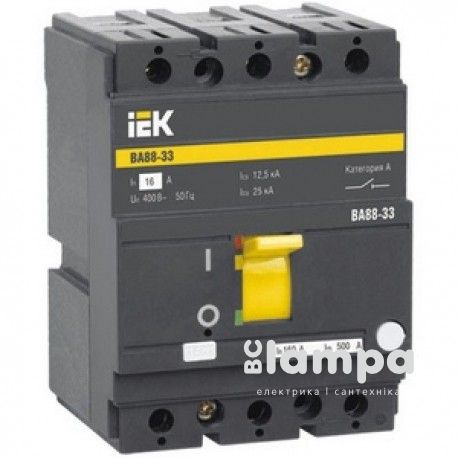 Автоматичний вимикач IEK ВА88-33 3Р  50А 35кА