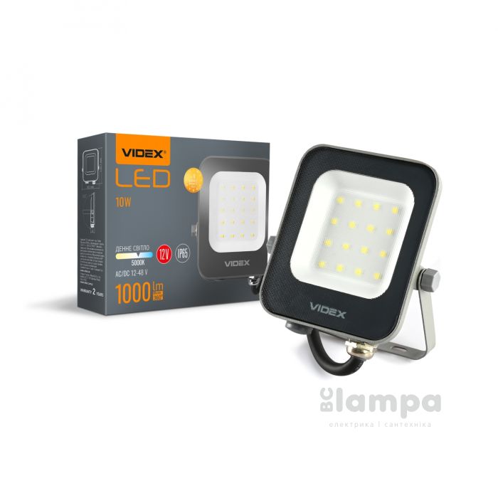 Прожектор VIDEX LED  10W 5000K 12-48V (VL-F3e105W-12V/26465)