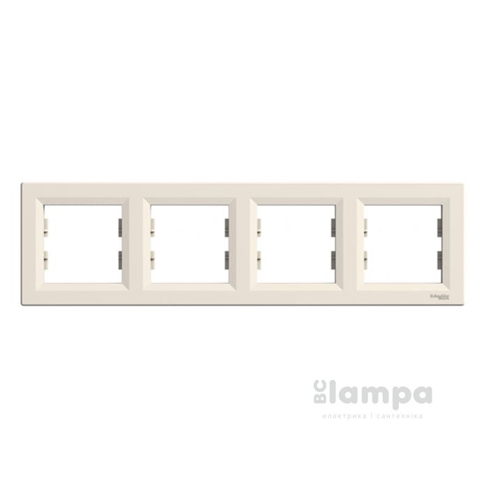 Schneider Electric Asfora крем рамка горизонтальна 4 - на (ЕРН5800423)