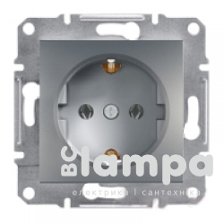 Schneider Electric Asfora сталь розетка 1- на з/к (ЕРН2900162)