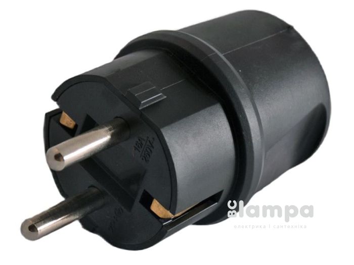 Вилка пряма LEMANSO з з/к маленька каучук (LMA058)