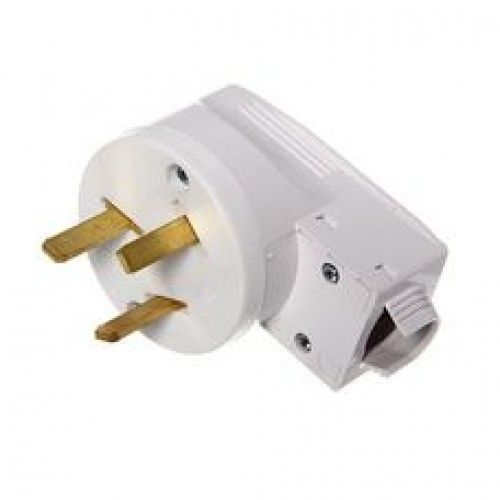 Силова вилка Bylectrica 220В, біла (В32-001)