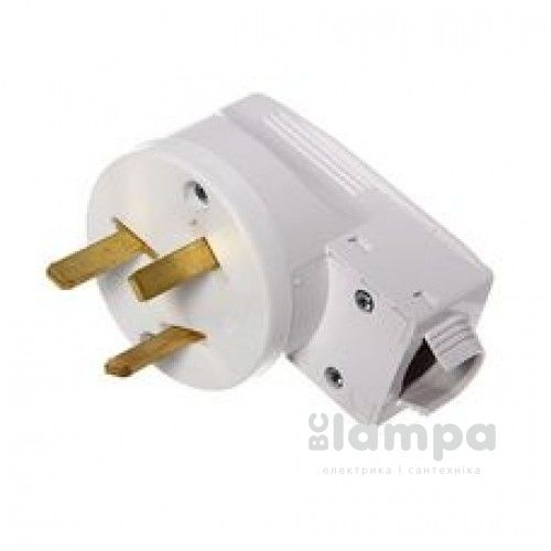 Силова вилка Bylectrica 220В, біла (В32-001)