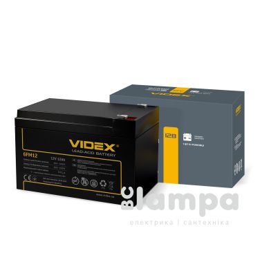 Акумулятор VIDEX  12V 12Ah 6FM12 свицево- кислотний (25078)