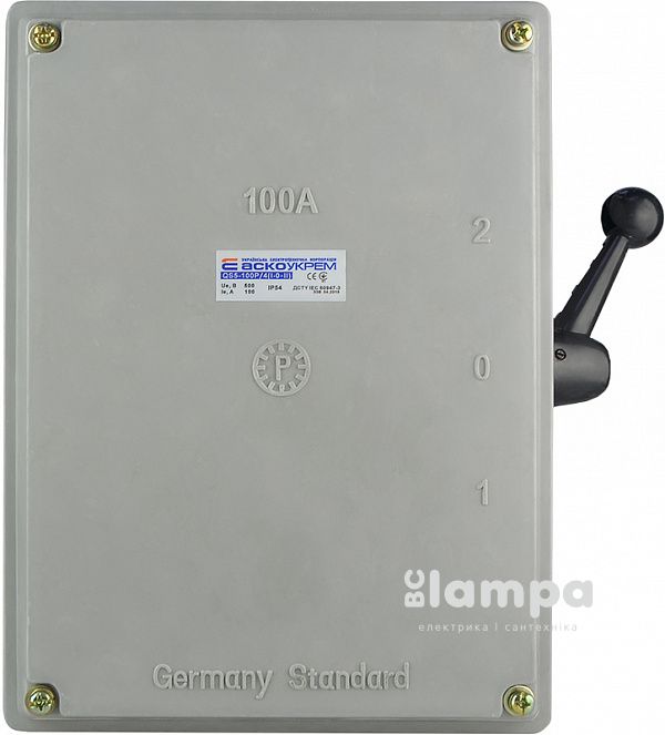 Ручний перемикач вводу 1-0-2 на 100А (QS5-100P/4)  АСКО (A0100010012)