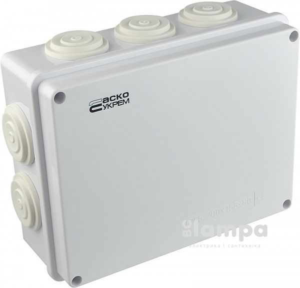 Розподільна коробка зовнішня 200*155*80 мм TY-RA ASKO (А0150170022) АВС