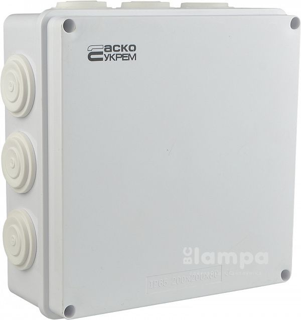 Розподільна коробка зовнішня 200*200*80 мм TY-RA ASKO (А0150170023) АВС
