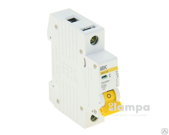 Автоматичний вимикач IEK BA47- 29 1P 02А С