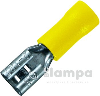 Накінечник- конектор з ізол."мама" FDD5.5.250 желтый 4-6мм² 100шт уп. (s4041009) - ціна за 1шт.