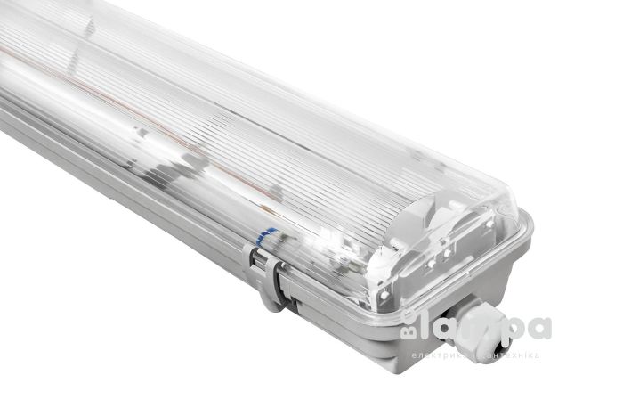 Світильник корпус для LED ламп T8 2*1200mm G13 IP65 DELUX SLIM (90020470)