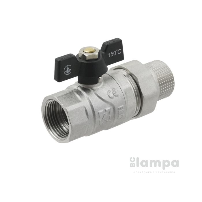 Кран з американкою 3/4 RAFTEC BLACK DN20 (21648)
