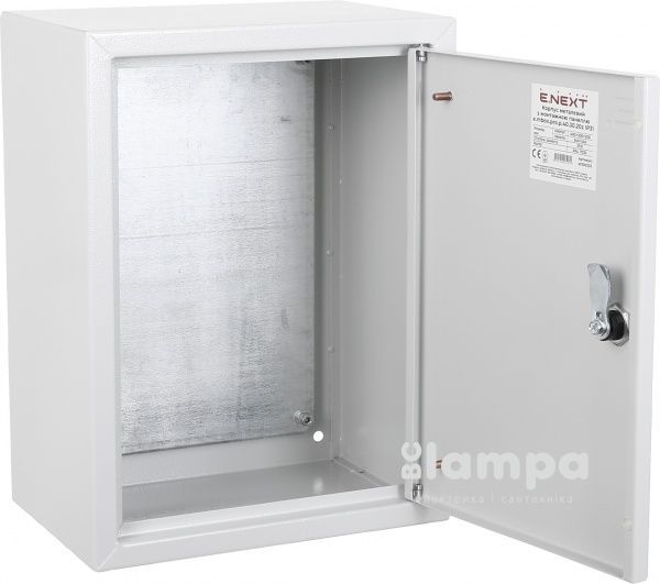 Корпус металевий e.mbox.pro.p. 40.30.20z IP31 з монтажною панеллю (400х300х200) s0100233