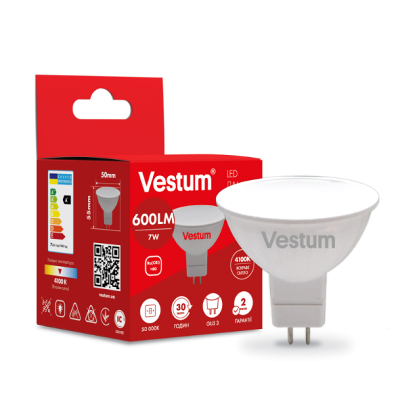 Лампа VESTUM LED MR16 7W GU5.3 4100K (1-VS-1510)