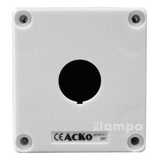 Пост/корпус кнопкового поста HJ9-1 1- місний білий (0140020027) АСКО