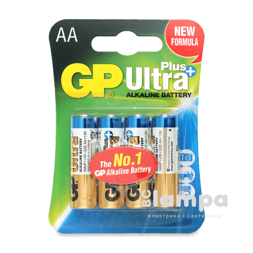 Батарейка GP АА Alkaline Ultra+ Plus (LR06)