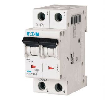 Автоматичний вимикач Eaton 2p, 32A, C - PL6 Serbia