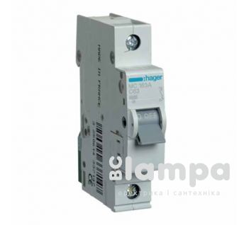Автоматичний вимикач Hager MC163A 1p 63A C