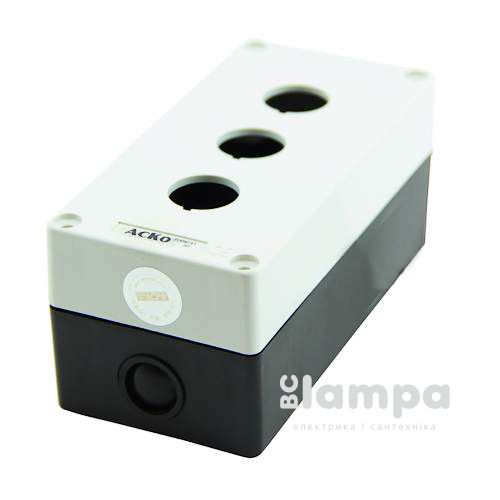 Пост/корпус кнопкового поста HJ9-3 3- місний білий (0140020037)