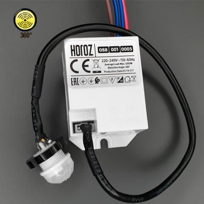 Датчик руху 360°- Horoz Electric HL484 вбудований mini "глазок"білий (088-001-0005)