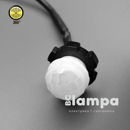 Датчик руху 360°- Horoz Electric HL484 вбудований mini "глазок"білий (088-001-0005)