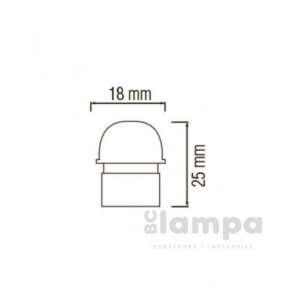 Датчик руху 360°- Horoz Electric HL484 вбудований mini "глазок"білий (088-001-0005)