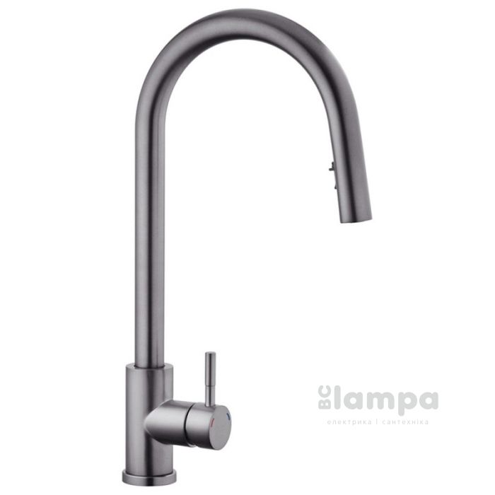 Змішувач KRONER кухня Edelstahl Klassisch PVD03915 висувний вилив (CV032283)