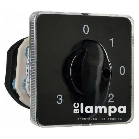 Перемикач пакетний типу ПКП Е9 25А/2.863 (0-1-0-2-0-3 вибір фази) АСКО (0110010015)