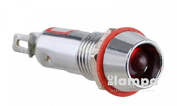 Арматура светосигнальная AD22C-Ø 8 24V DC красная (А0140030104)