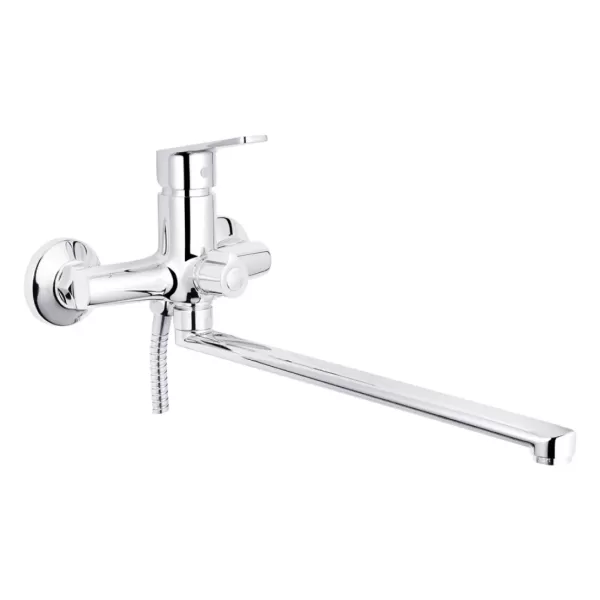 Змішувач KRONER ванна Brocken-C070 довгий гусак (CV023598)